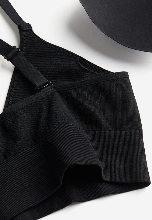 H&M - Drymove™ medium support sports bra - black