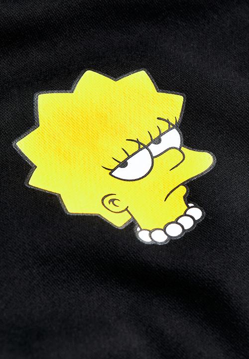 H&M - Oversized hoodie - black / the simpsons 