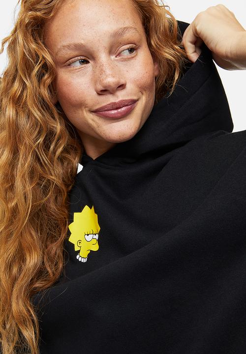 H&M - Oversized hoodie - black / the simpsons 