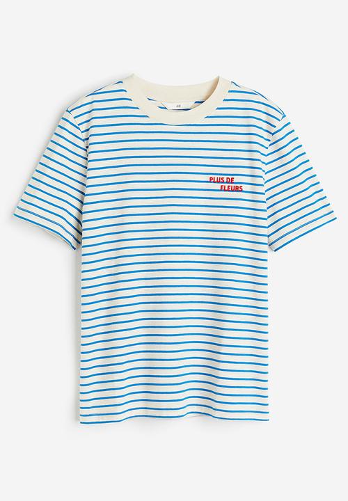 H&M - Cotton t-shirt - blue/striped