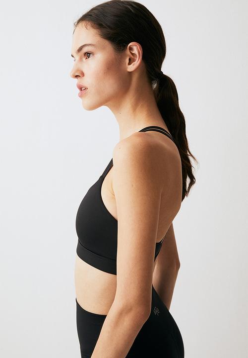 H&M - Softmove™ light support sports bra - black