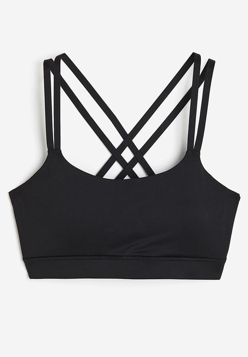 H&M - Softmove™ light support sports bra - black