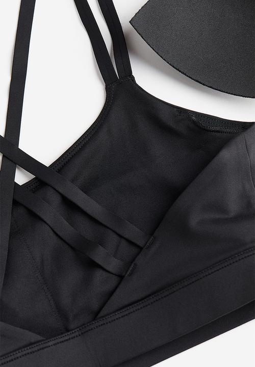 H&M - Softmove™ light support sports bra - black