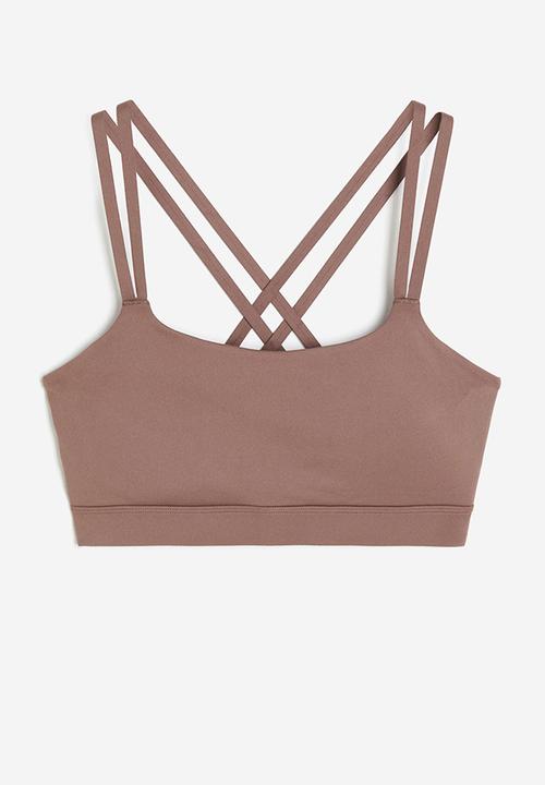 H&M - Softmove™ light support sports bra - dark beige