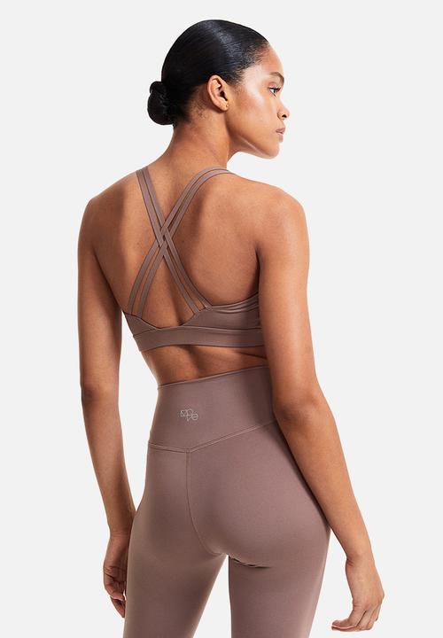 H&M - Softmove™ light support sports bra - dark beige