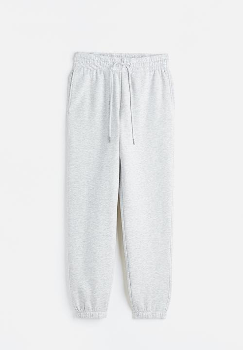 H&M - Cotton-blend sweatpants - light grey marl