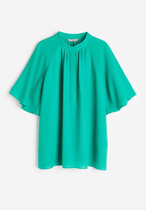 H&M - Chiffon blouse - green/turquoise