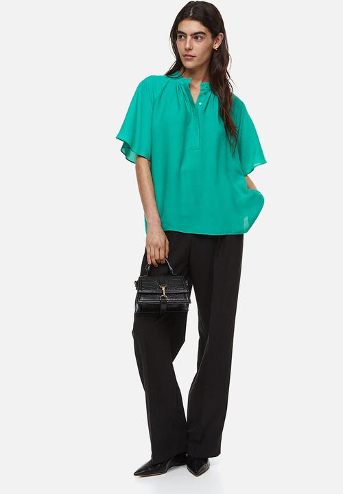 H&M - Chiffon blouse - green/turquoise