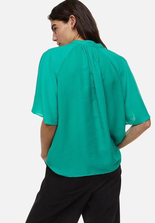 H&M - Chiffon blouse - green/turquoise