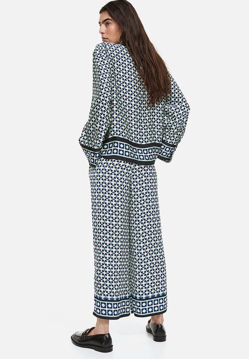 H&M - Patterned shirt - blue / patterned 