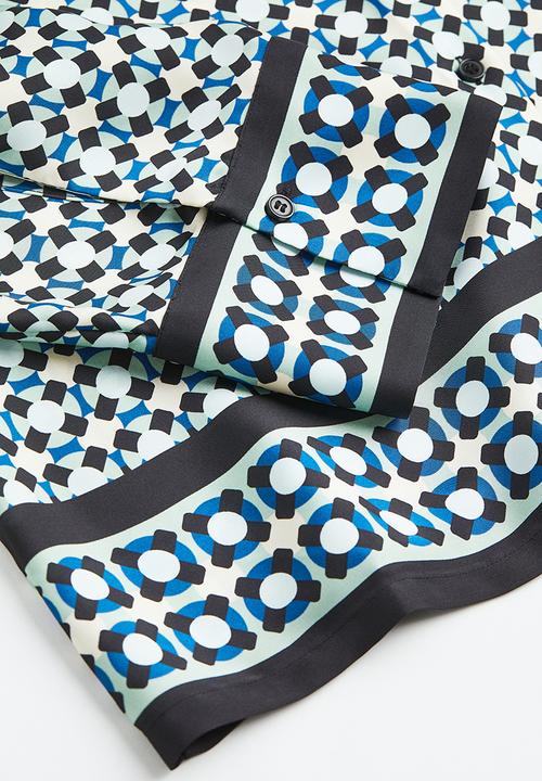 H&M - Patterned shirt - blue / patterned 