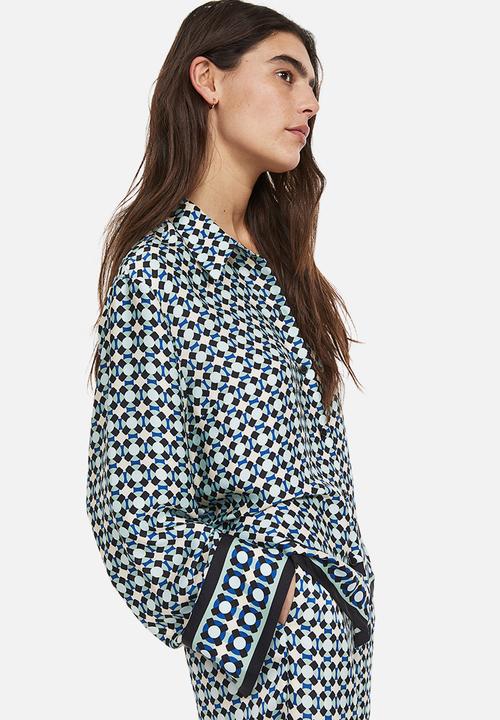 H&M - Patterned shirt - blue / patterned 