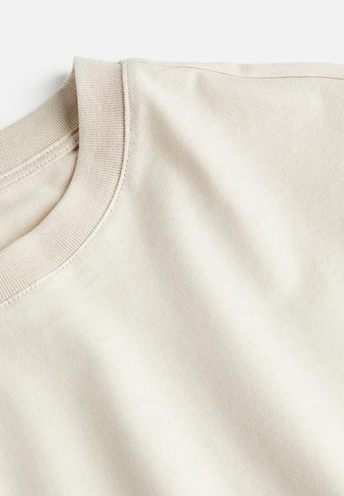 H&M - Cotton t-shirt - light beige