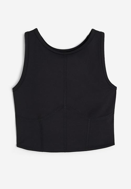H&M - Drymove™ medium support sports bra - black