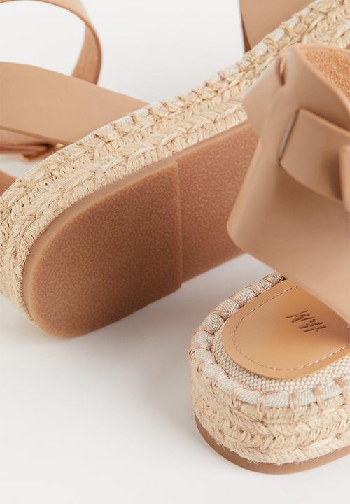 H&M - Embroidery-detail espadrilles - beige