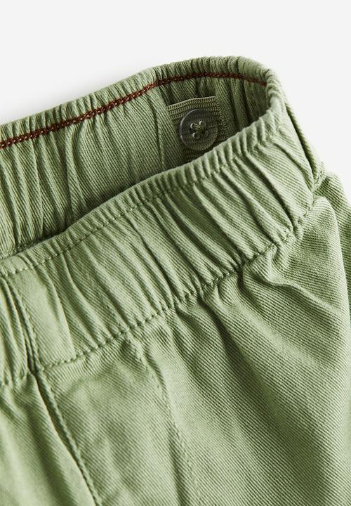 H&M - Twill joggers - light khaki green