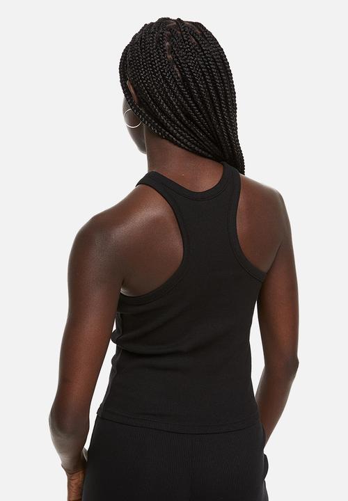 H&M - Cropped vest top - black