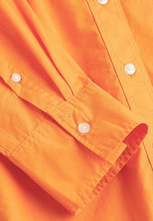 H&M - Cotton poplin shirt - orange