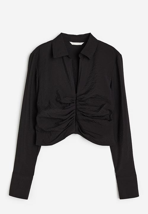 H&M - Collared blouse - black