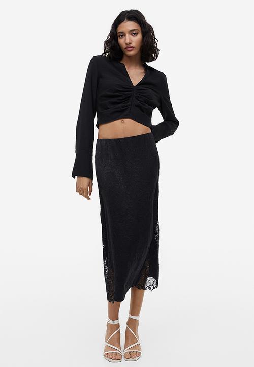 H&M - Collared blouse - black