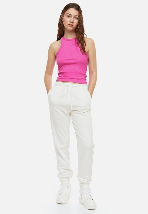 H&M - Cropped vest top - cerise