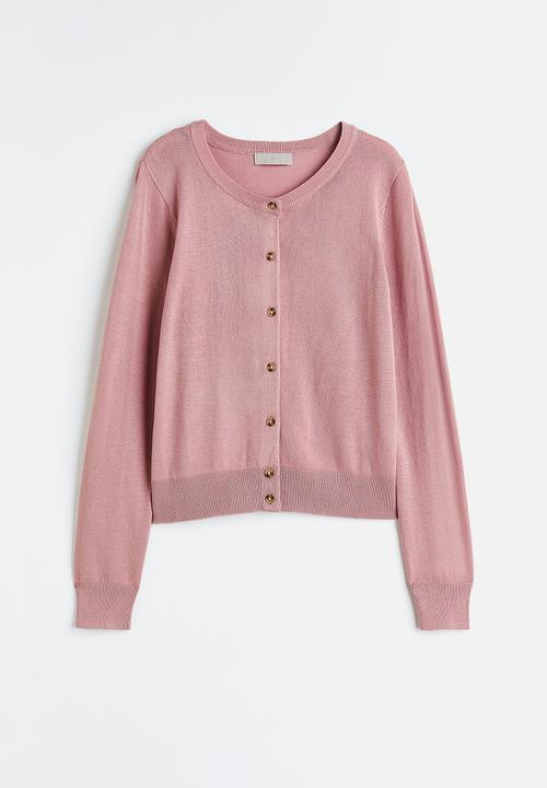 H&M - Fine-knit cardigan - pink
