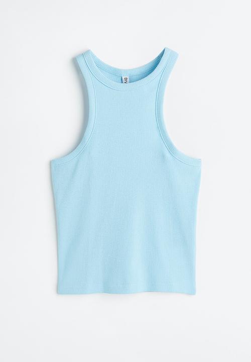 H&M - Cropped vest top - light blue