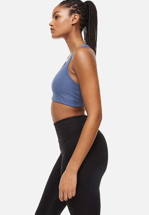 H&M - Drymove™ medium support sports bra - blue