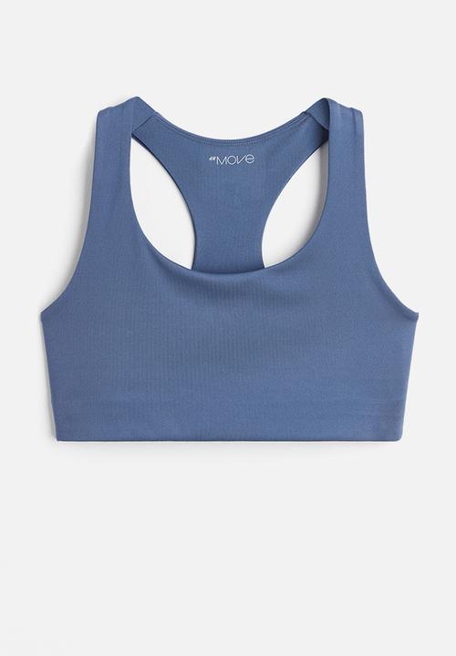 H&M - Drymove™ medium support sports bra - blue