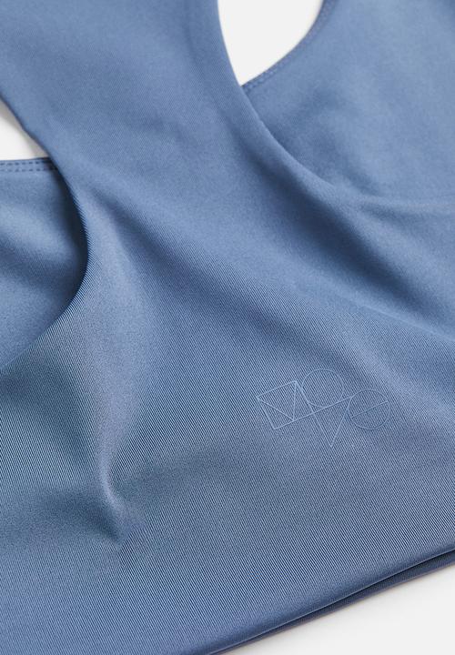 H&M - Drymove™ medium support sports bra - blue