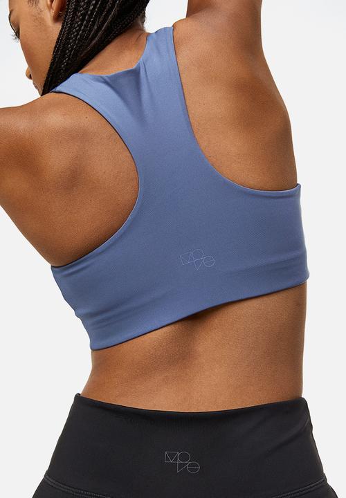 H&M - Drymove™ medium support sports bra - blue
