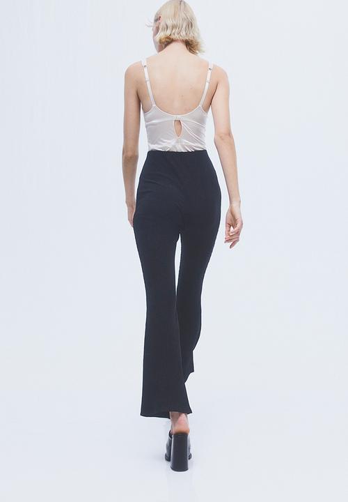 H&M - Flared leggings - black