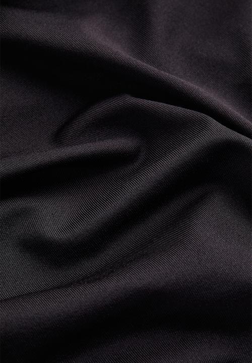 H&M - Gathered one-shoulder top - black