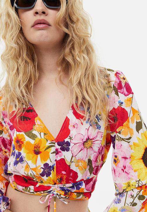 H&M - Drawstring blouse - multi