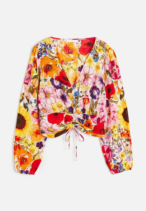 H&M - Drawstring blouse - multi