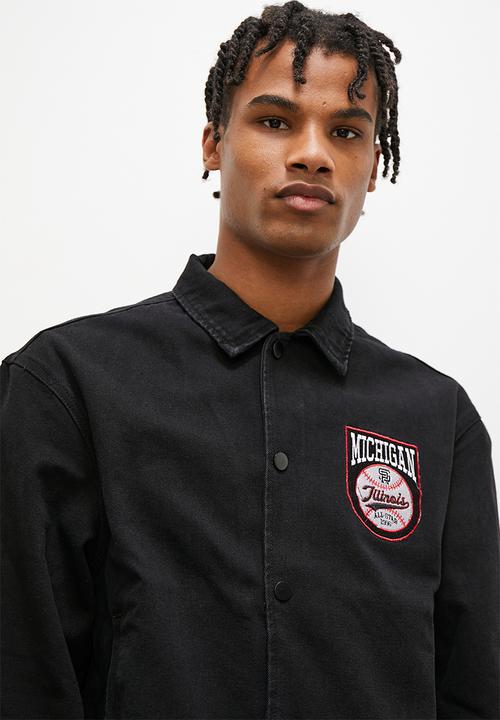 STYLE REPUBLIC - Zweli fashion denim bomber jacket - black