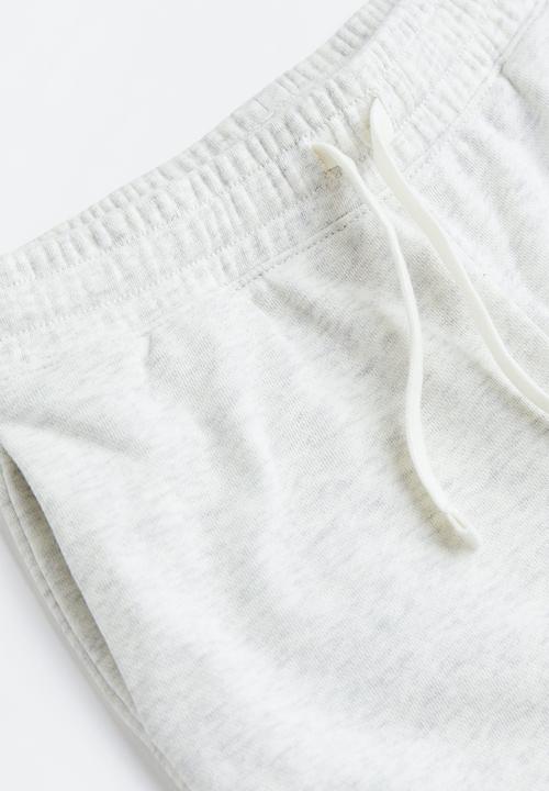 H&M - 2-piece printed sweatshirt set - light grey marl/arizona 
