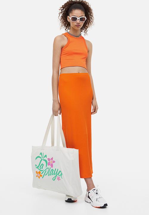 H&M - Cropped vest top - orange