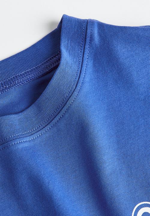 H&M - T-shirt - bright blue/new york 