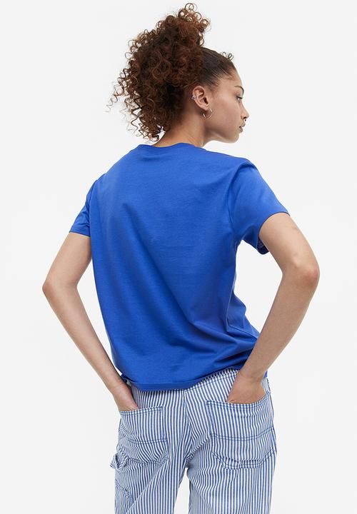 H&M - T-shirt - bright blue/new york 