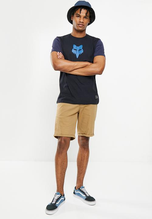 Fox - Bloodline tee - black & blue