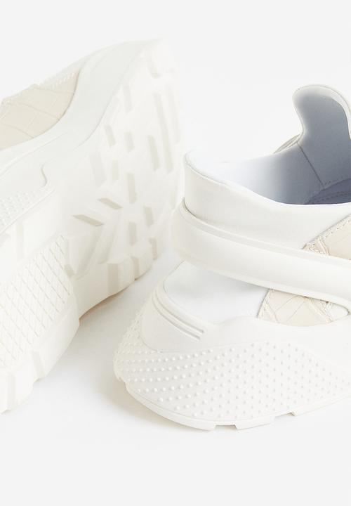 H&M - Chunky trainers - white/beige 