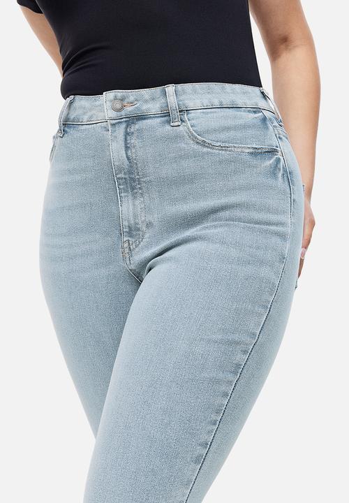 H&M - Curvy fit ultra high ankle jeggings - blue