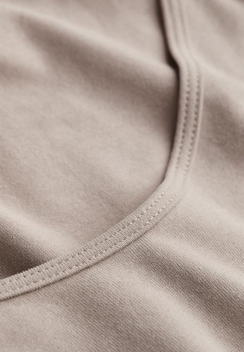 H&M - Long-sleeved jersey top - beige