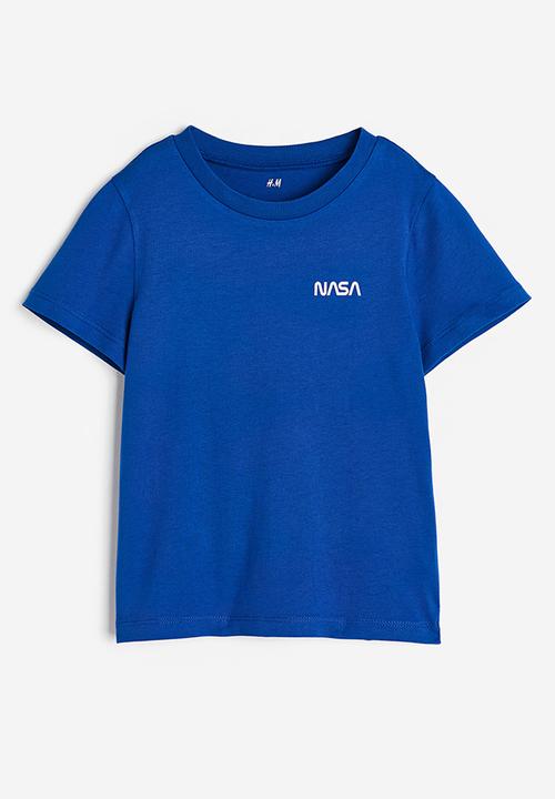 H&M - Cotton t-shirt - bright blue/nasa 