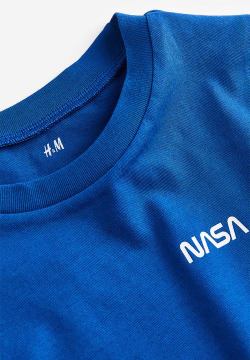 H&M - Cotton t-shirt - bright blue/nasa 