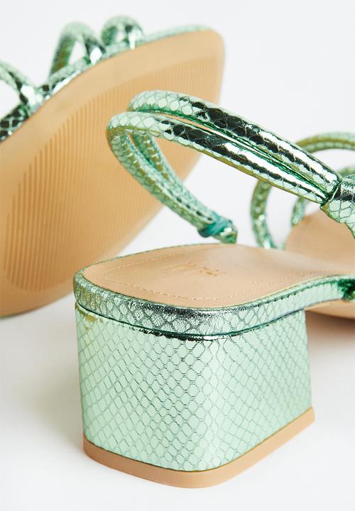 H&M - Heeled sandals - mint green