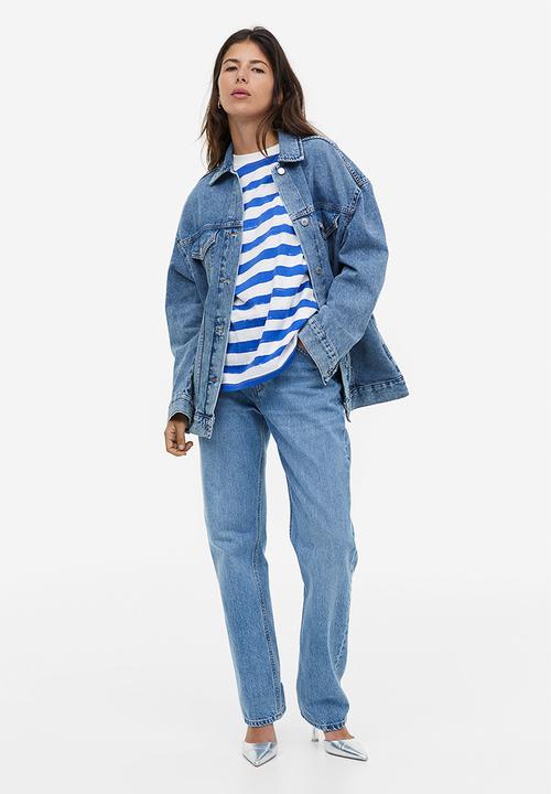 H&M - Printed t-shirt - blue/striped