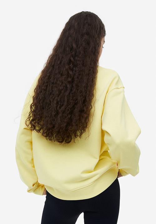H&M - Printed sweatshirt - light yellow