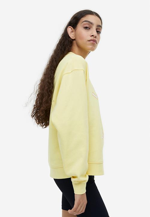 H&M - Printed sweatshirt - light yellow